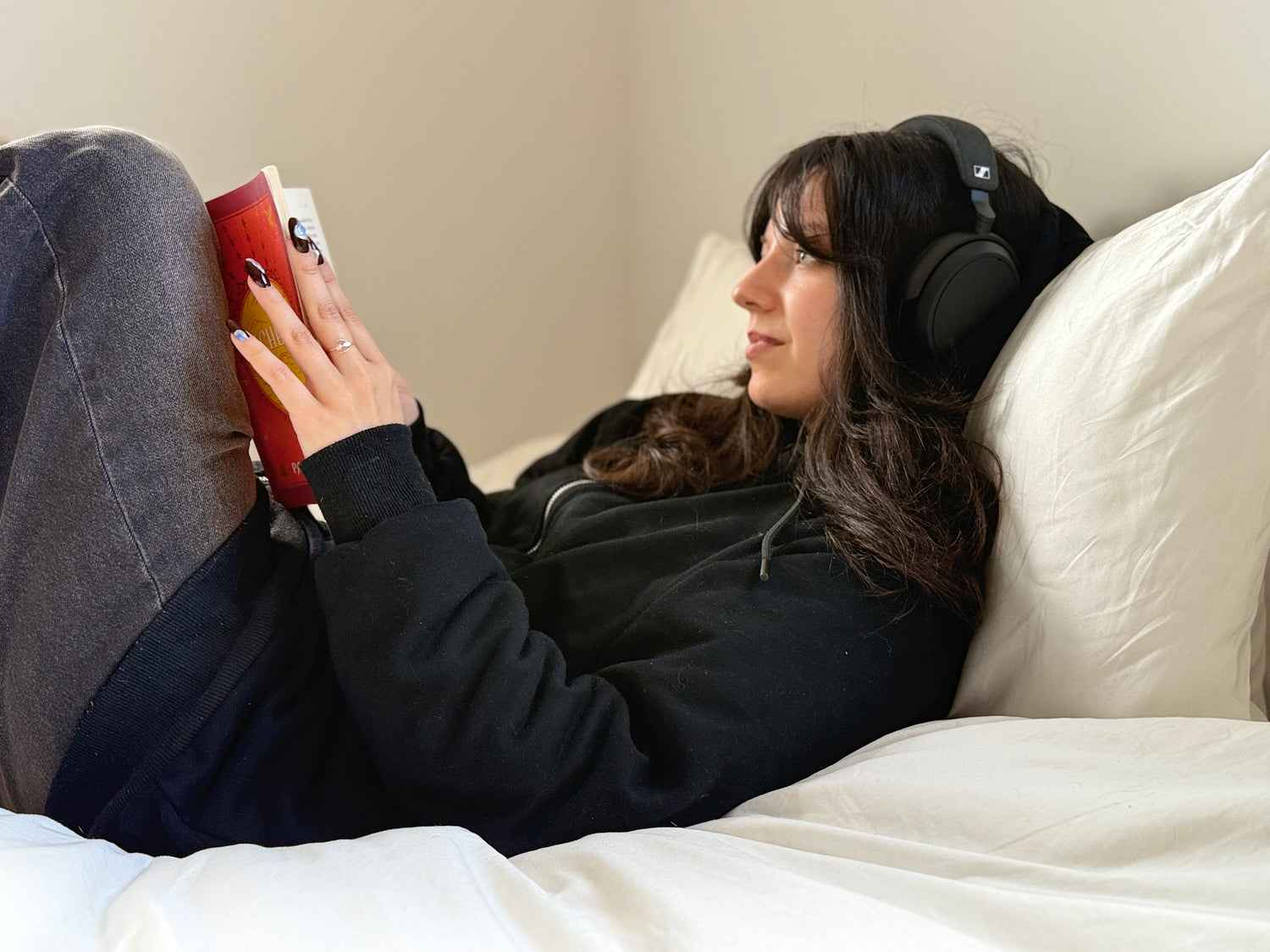 Kavva weighted hoodie at home